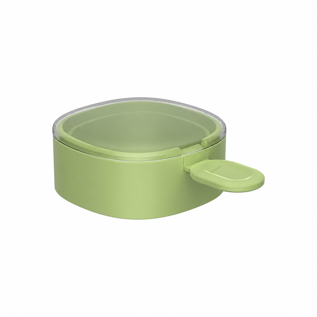 Green one-mold option with a matching spoon and transparent lid.