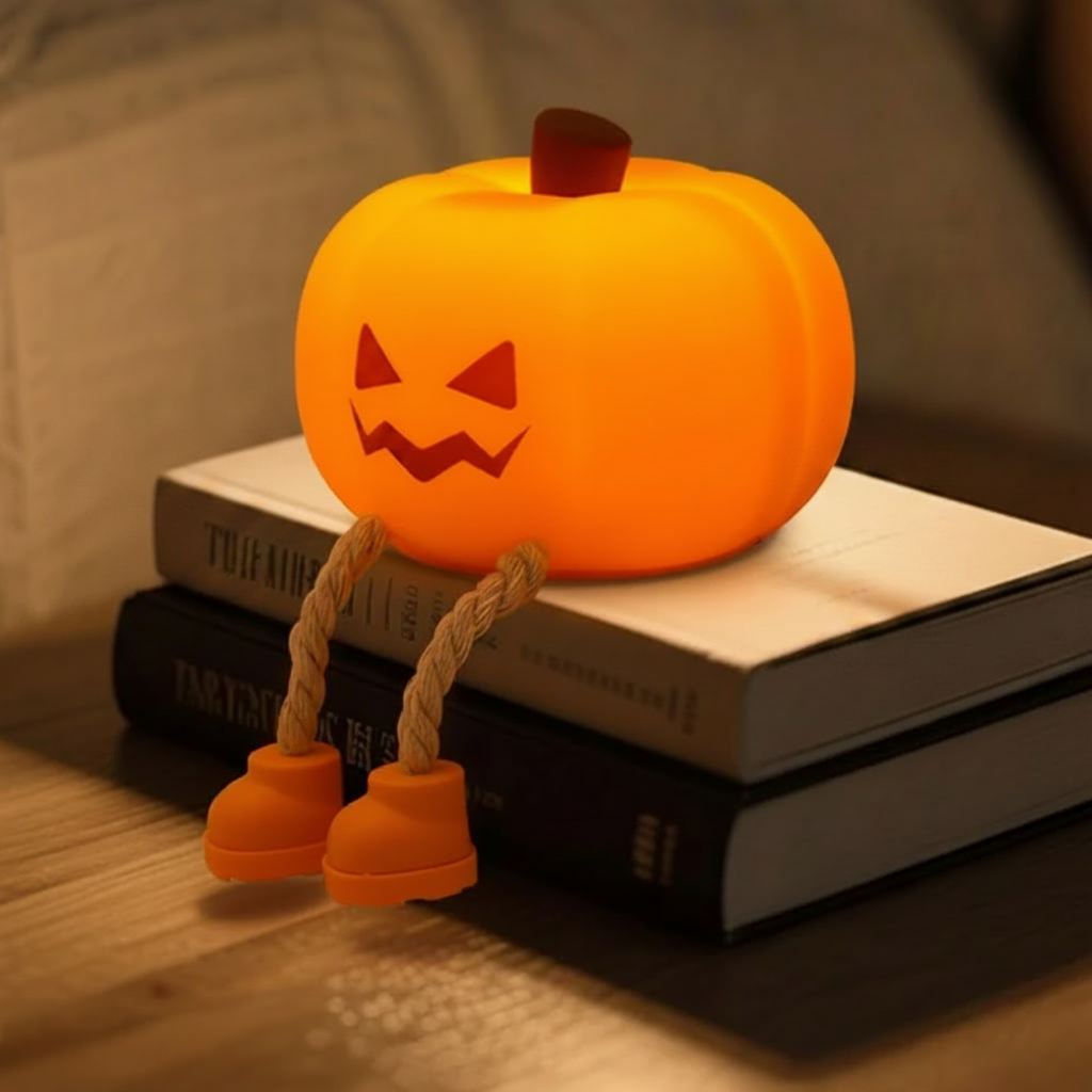 Halloween pumpkin light with a jack-o&