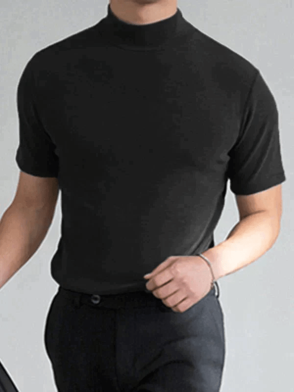 Harbor High Neck Slim Fit Tee Product Image 04