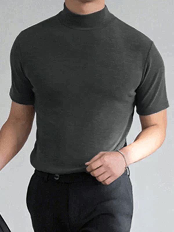 Harbor High Neck Slim Fit Tee Product Image 05