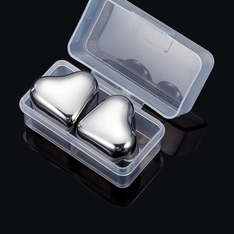 Heart Chill Stainless Steel Drink Cubes Product Image 01