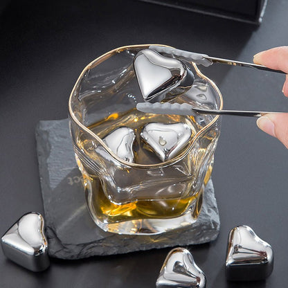 Heart Chill Stainless Steel Drink Cubes Product Image 02
