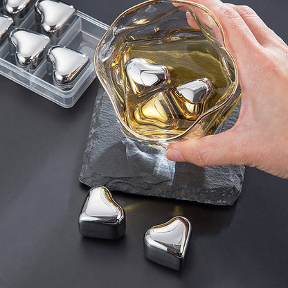 Heart Chill Stainless Steel Drink Cubes Product Image 03