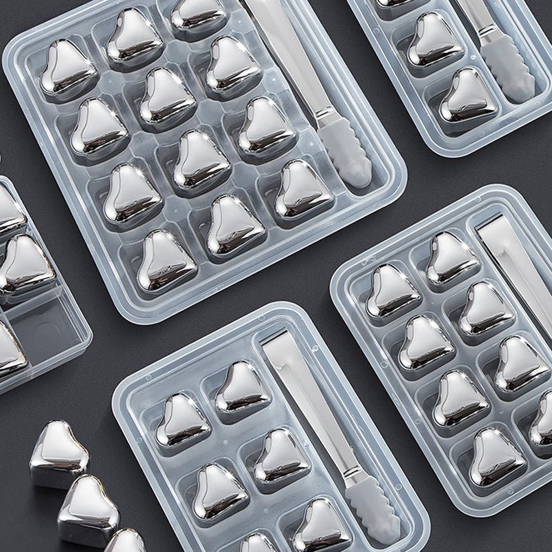 Heart Chill Stainless Steel Drink Cubes Product Image 09