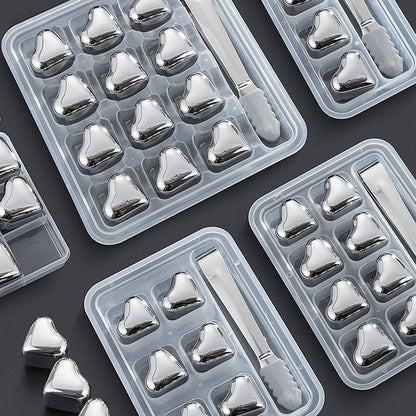 Heart Chill Stainless Steel Drink Cubes Product Image 09