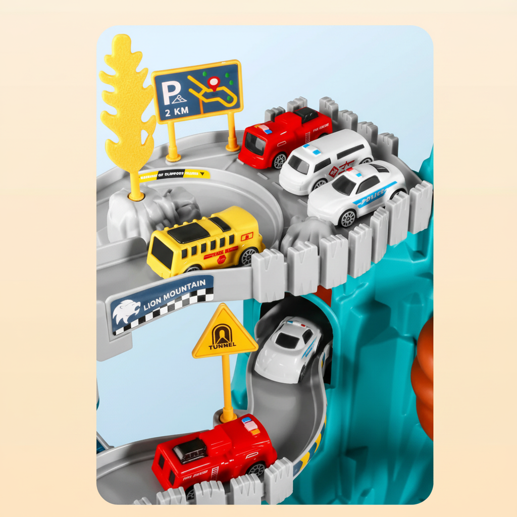 Toy cars on the highway&