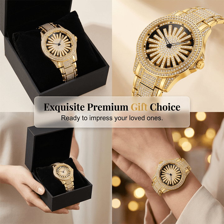 Imperial Crystal Mens Quartz Watch Spinning Center Dial Product Image 08