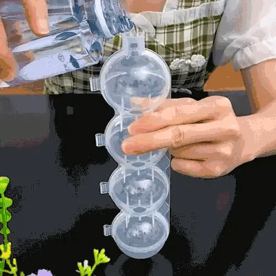 Ivory Chill Round Ice Mold Description Image 01