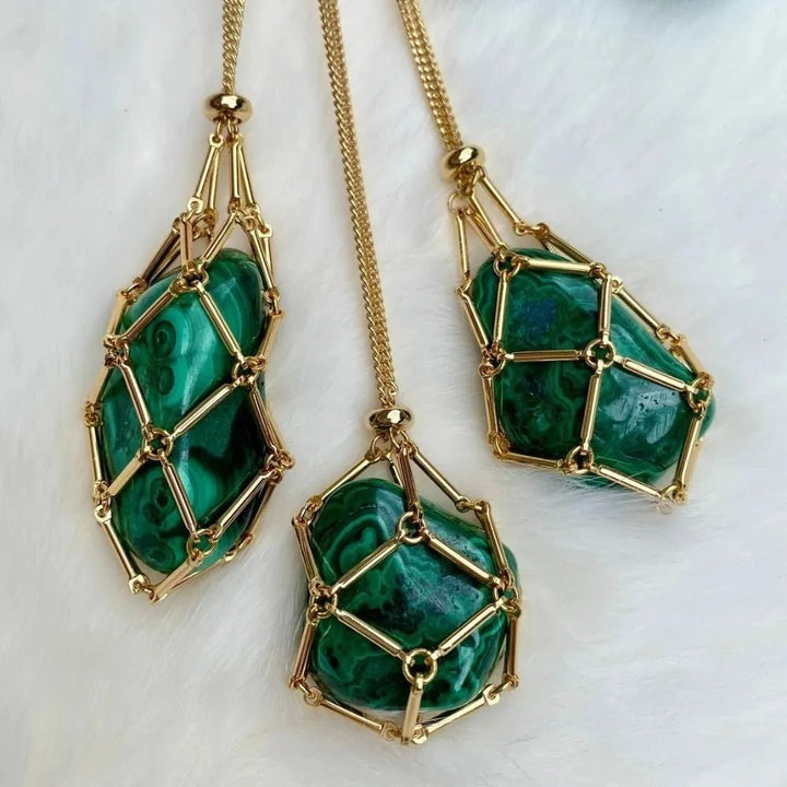 Jemma Adjustable Gemstone Cage Necklace Product Image 07
