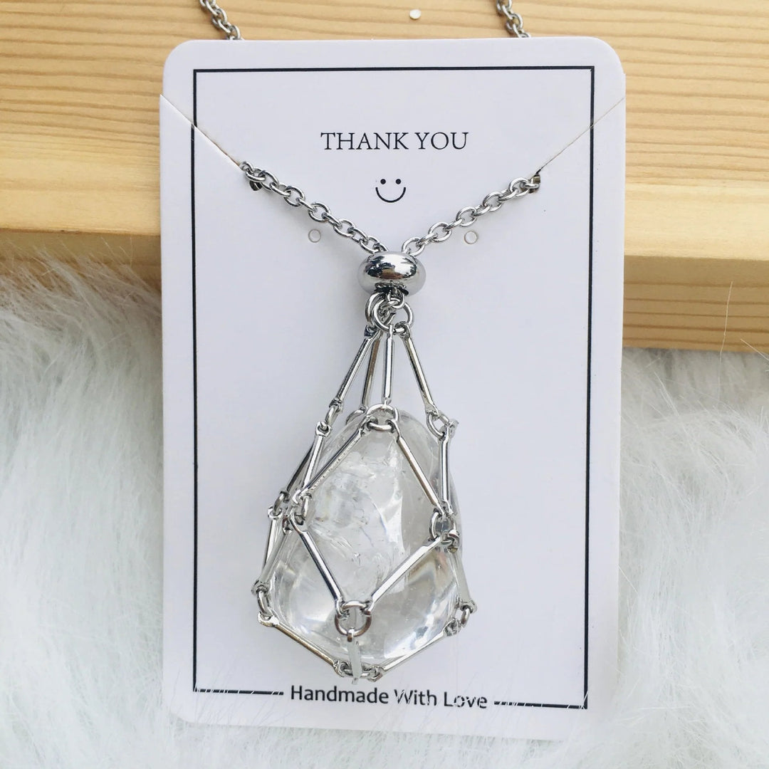 Jemma Adjustable Gemstone Cage Necklace Product Image 08