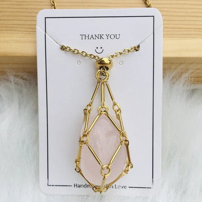 Jemma Adjustable Gemstone Cage Necklace Product Image 22