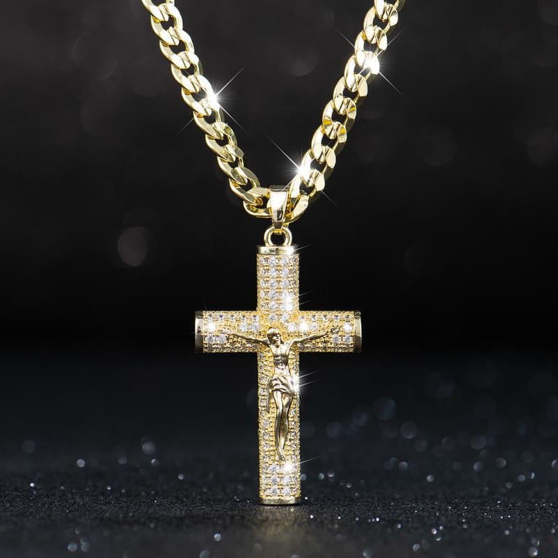 Jovana Gold Plated Orthodox Cross Necklace Product Image 01