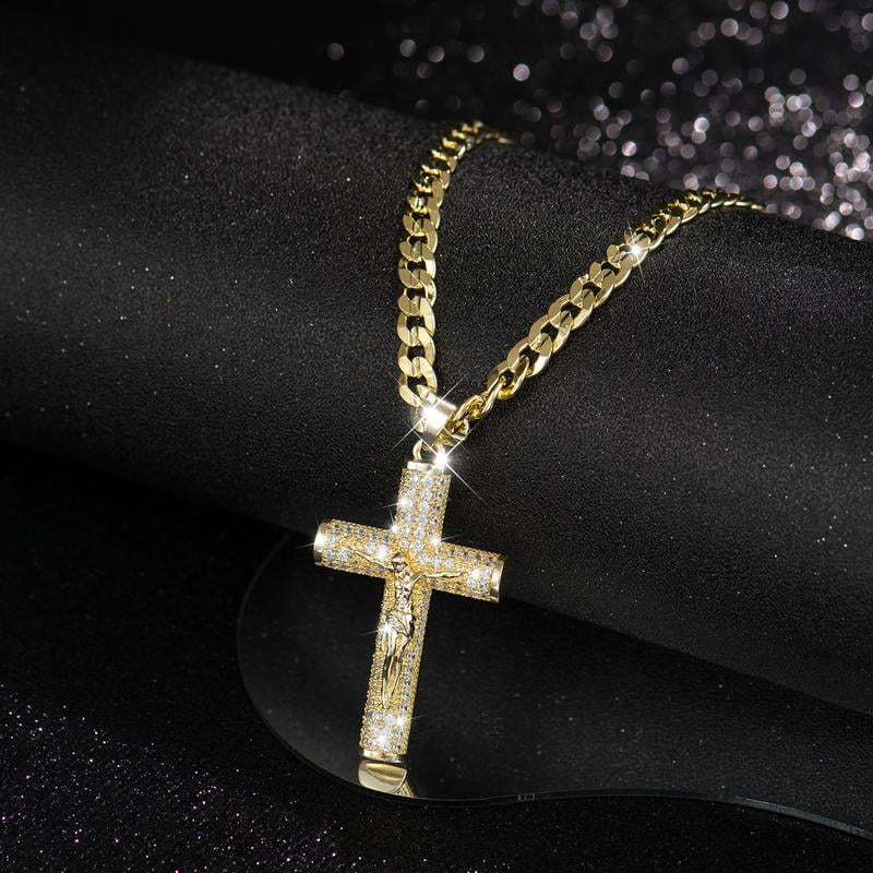 Jovana Gold Plated Orthodox Cross Necklace Product Image 05