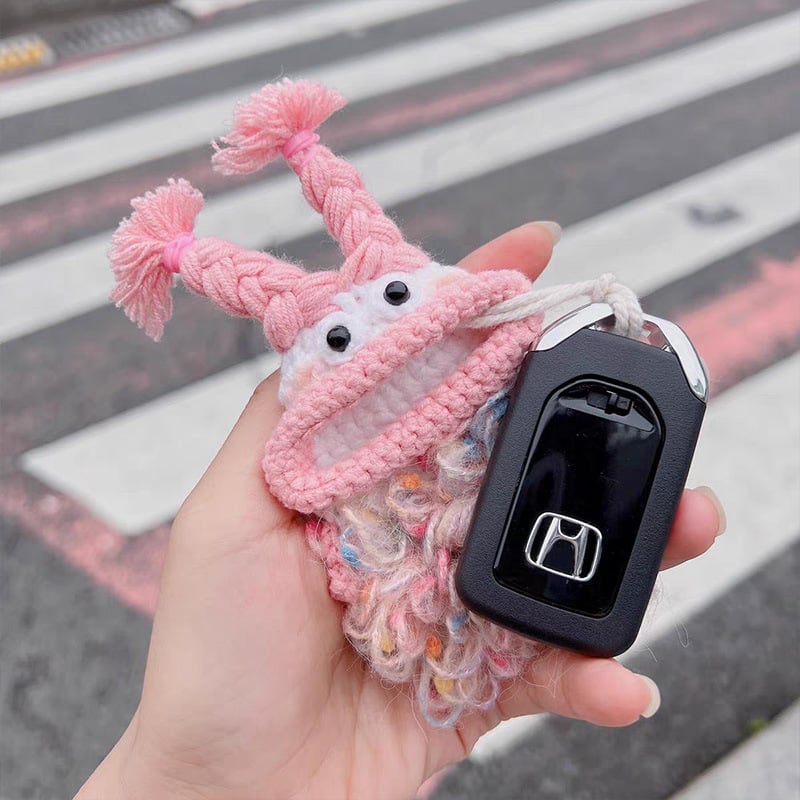 Keepsake Crochet Key Pouch Metal Ring Product Image 12
