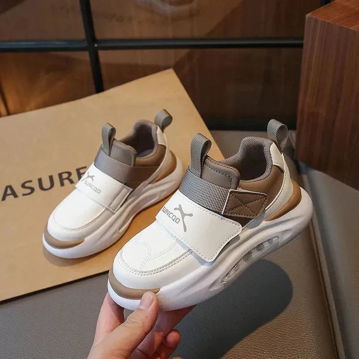 Khaki and white kids&