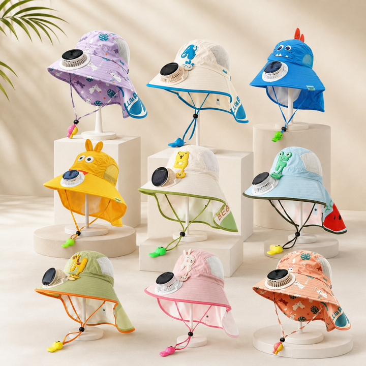 Nine colorful kids&