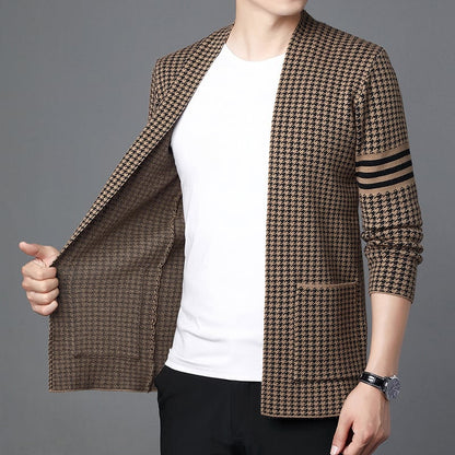 Kora Relaxed Knit Cardigan Long Sleeve Layering Sweater Jacket Product Image 01