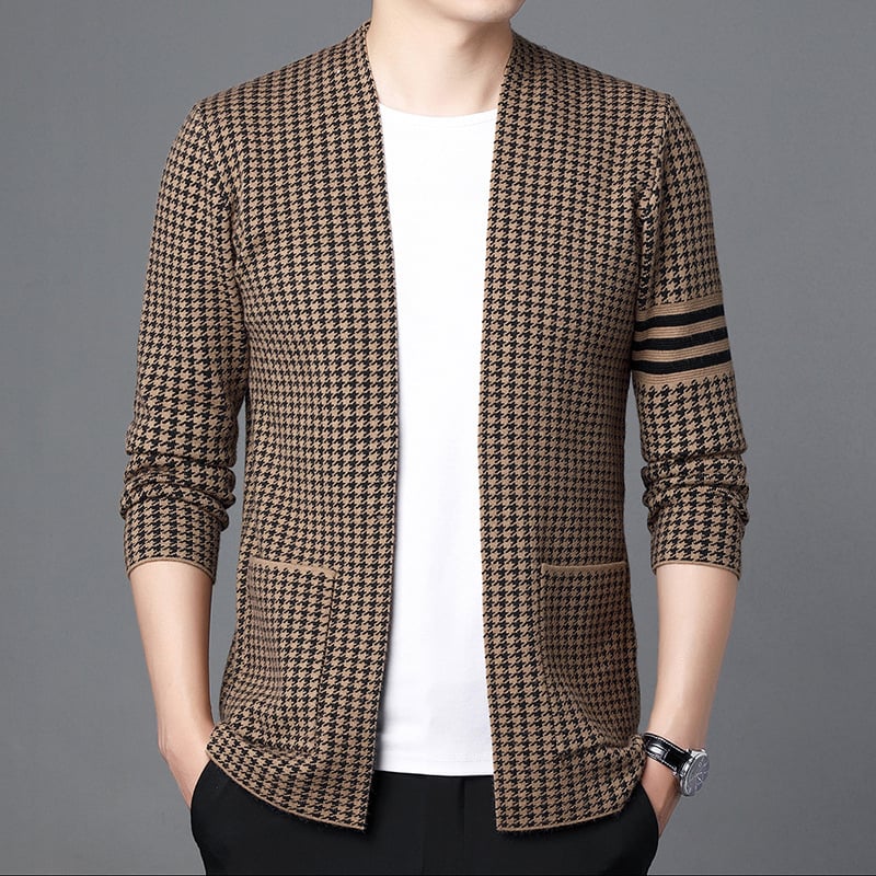 Kora Relaxed Knit Cardigan Long Sleeve Layering Sweater Jacket Product Image 04