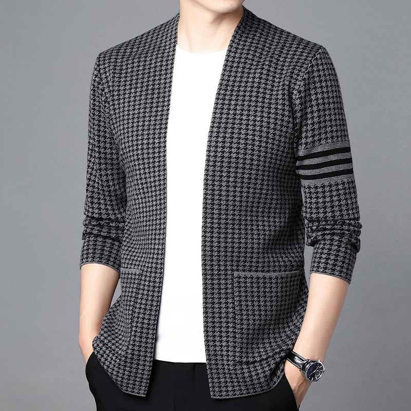 Kora Relaxed Knit Cardigan Long Sleeve Layering Sweater Jacket Product Image 06