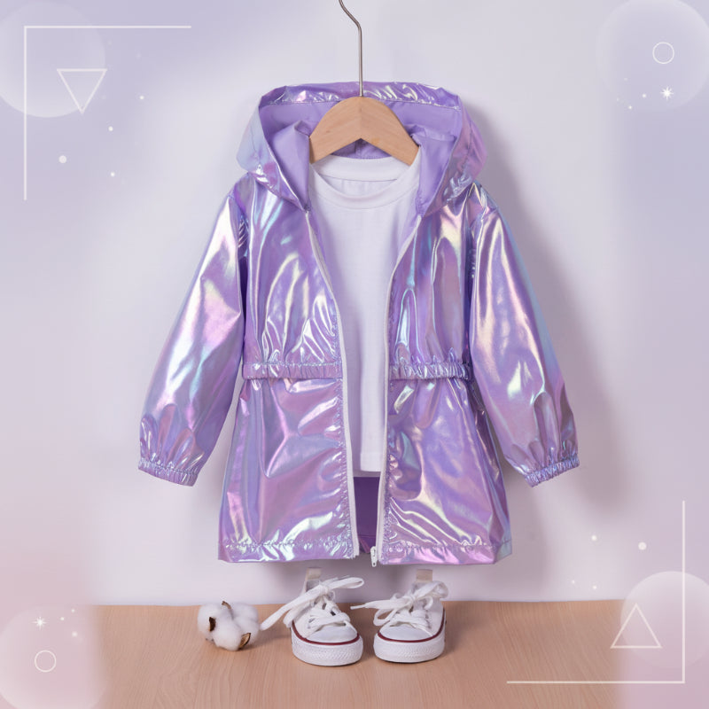 Lavender hooded kids&