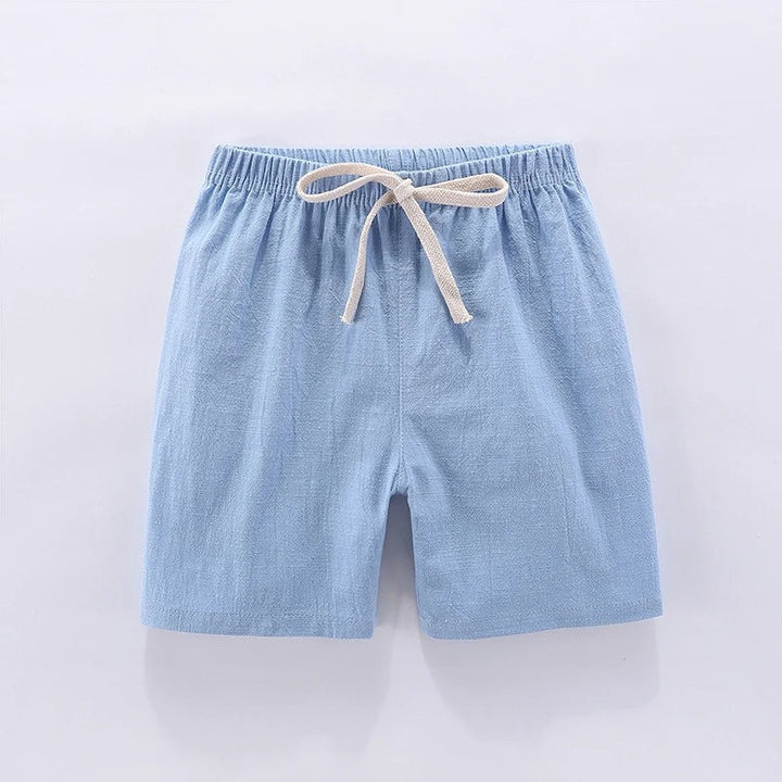 Light blue cotton-linen kids&