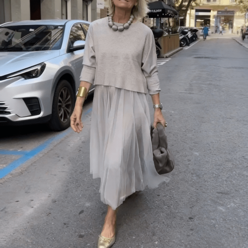 Liora Layered Mesh Dress Set Product Image 02