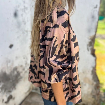 Liora Zebra Zip Bomber Jacket Product Image 08