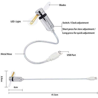 Livacool Led Usb Desk Fan Product Image 09