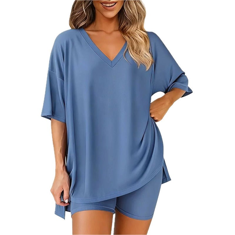 Lively Lounge Two Piece Tee High Waist Shorts Set Product Image 11