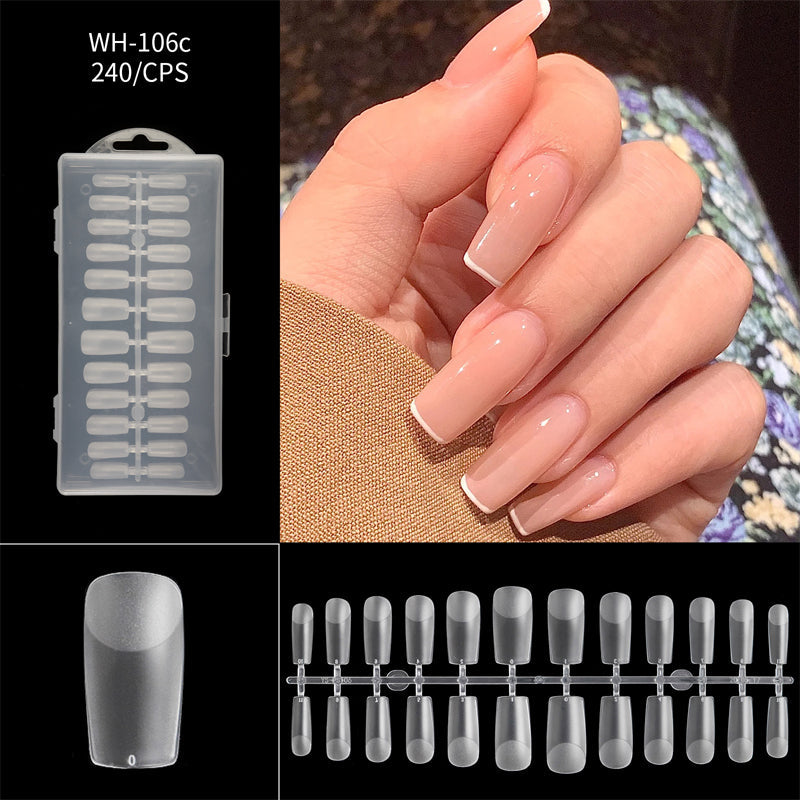 Long Almond Nail Tips 240 Piece Set Product Image 01