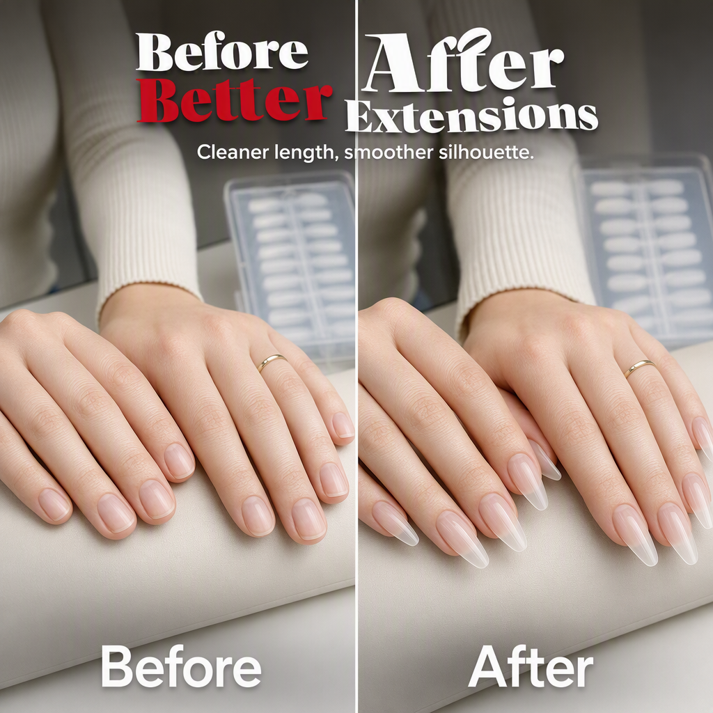 Long Almond Nail Tips 240 Piece Set Product Image 06
