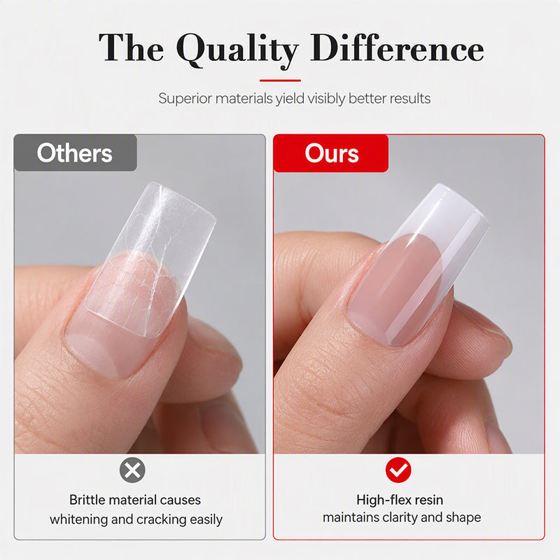 Long Almond Nail Tips 240 Piece Set Product Image 09