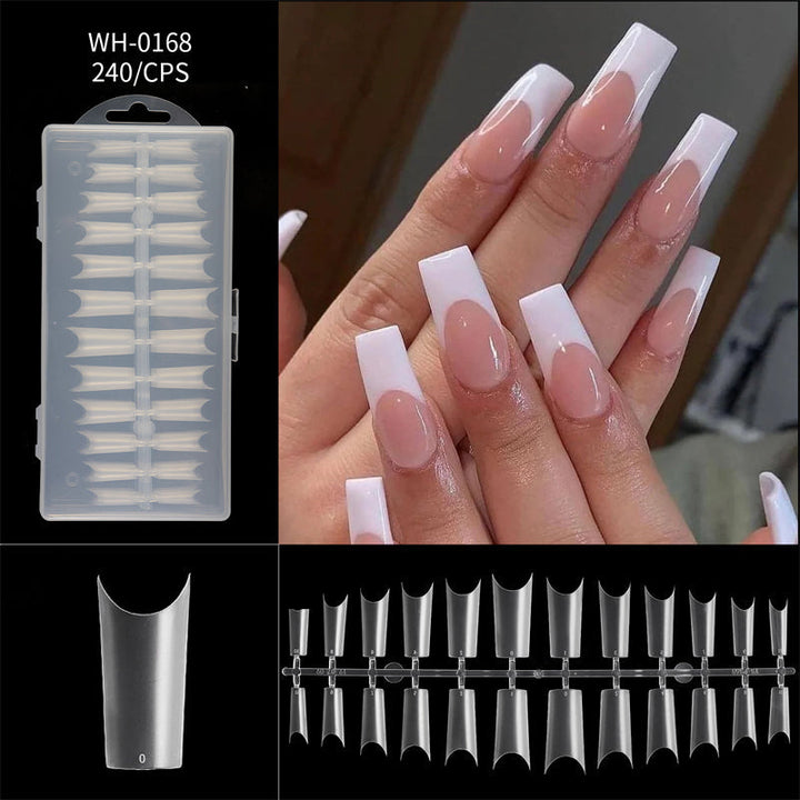 Long Almond Nail Tips 240 Piece Set Product Image 14