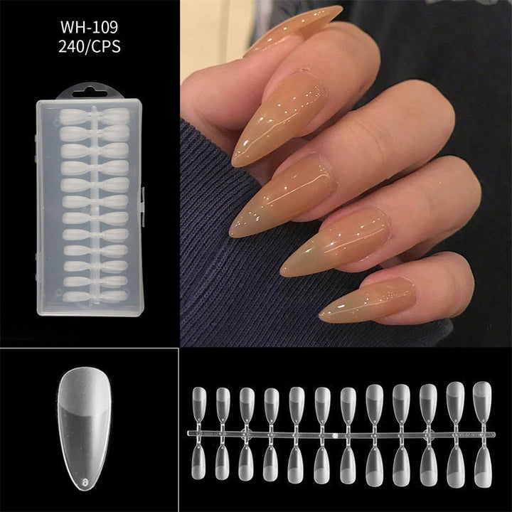 Long Almond Nail Tips 240 Piece Set Product Image 17