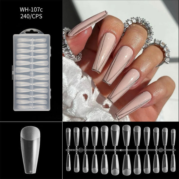 Long Almond Nail Tips 240 Piece Set Product Image 22