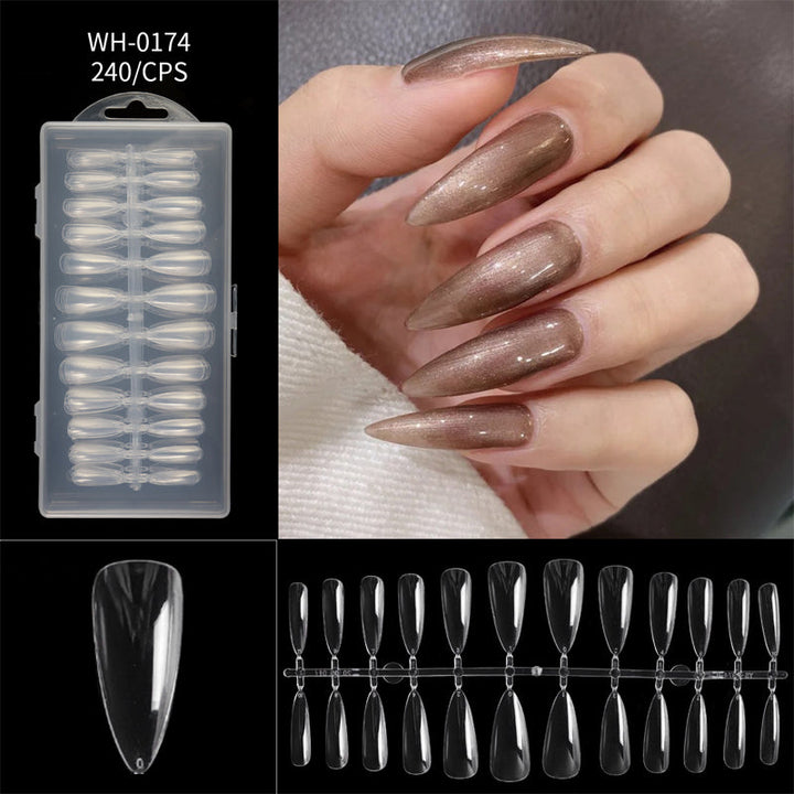 Long Almond Nail Tips 240 Piece Set Product Image 28