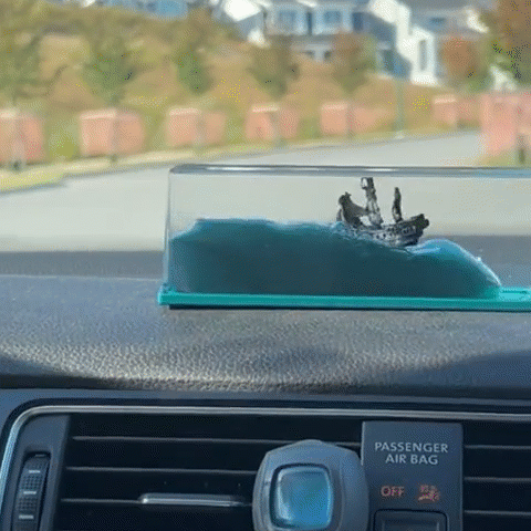 Luna Wave Ship Desk Ornament Product Image 01
