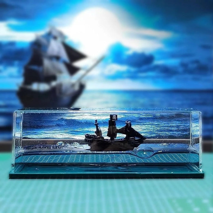 Luna Wave Ship Desk Ornament Product Image 02