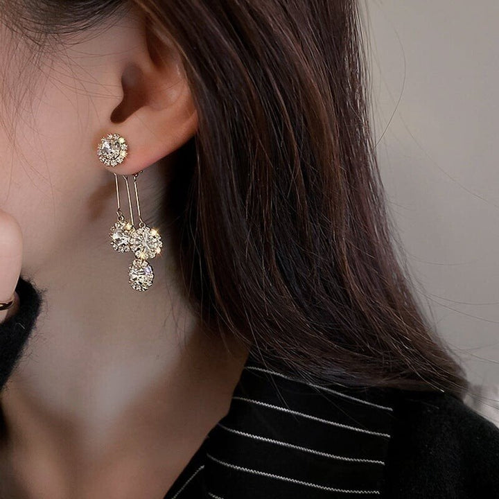 Lustre Bloom Zirconia Plated Earrings Product Image 04