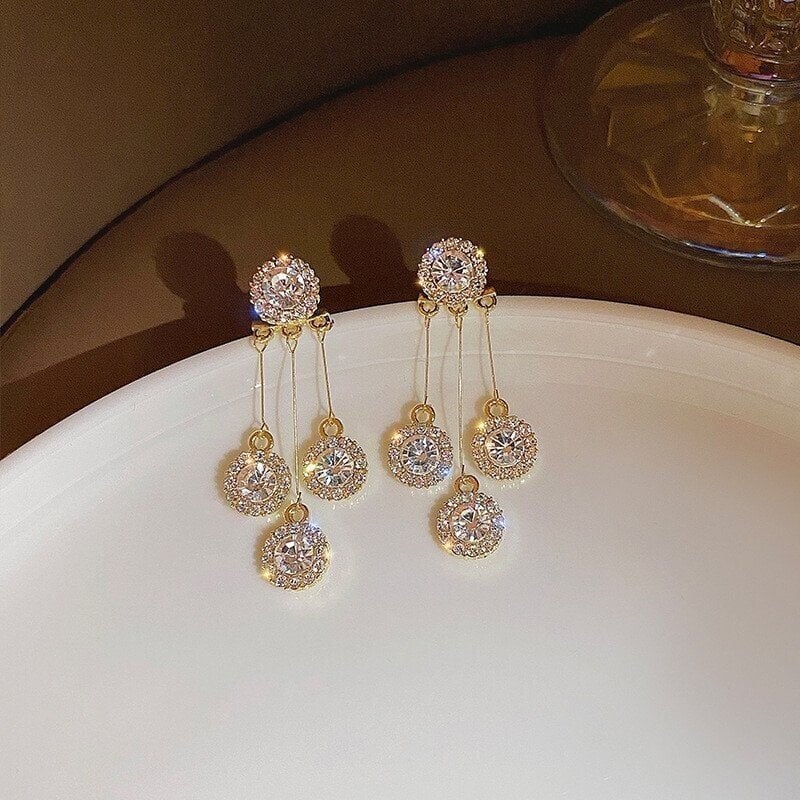 Lustre Bloom Zirconia Plated Earrings Product Image 07