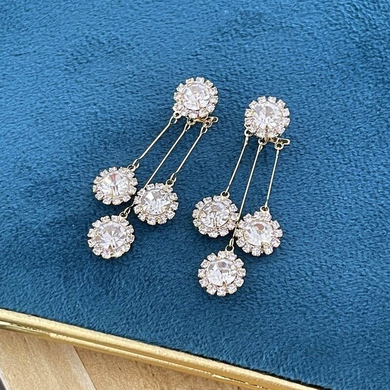 Lustre Bloom Zirconia Plated Earrings Product Image 08