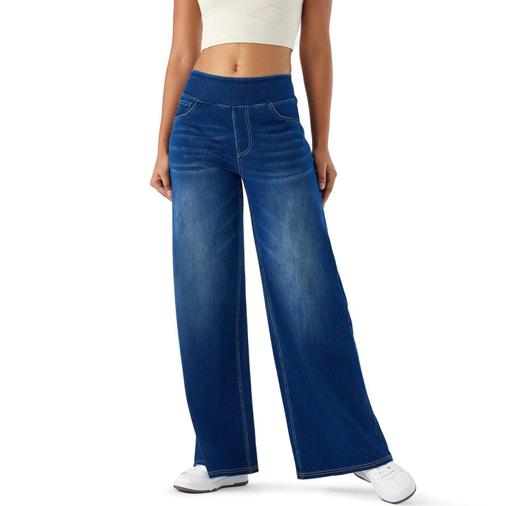 Madison Stretch Wide Leg Jeans Product Image 02