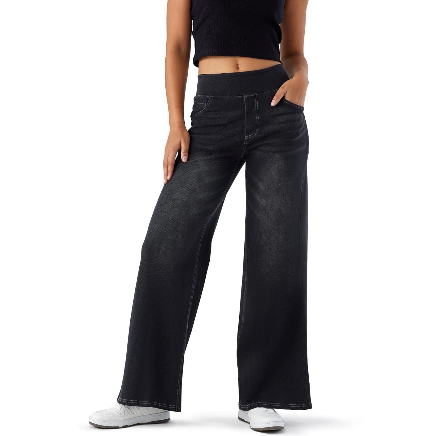 Madison Stretch Wide Leg Jeans Product Image 04