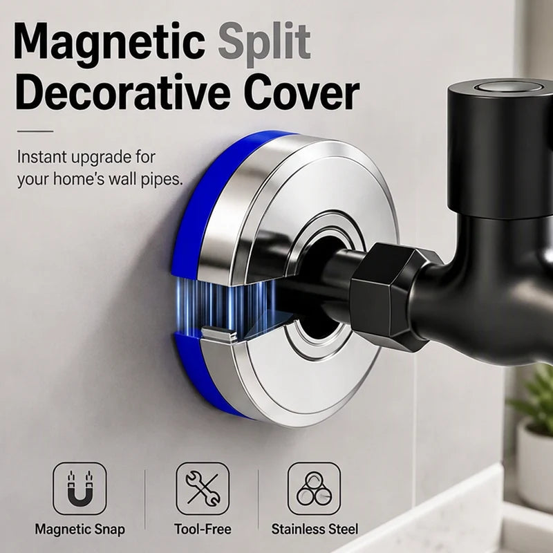 Magnetic Pipe Cover Wall Faucet Product Image 02