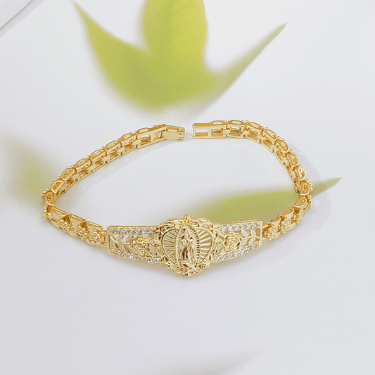 Marielle Gold Faith Medallion Bracelet Product Image 01