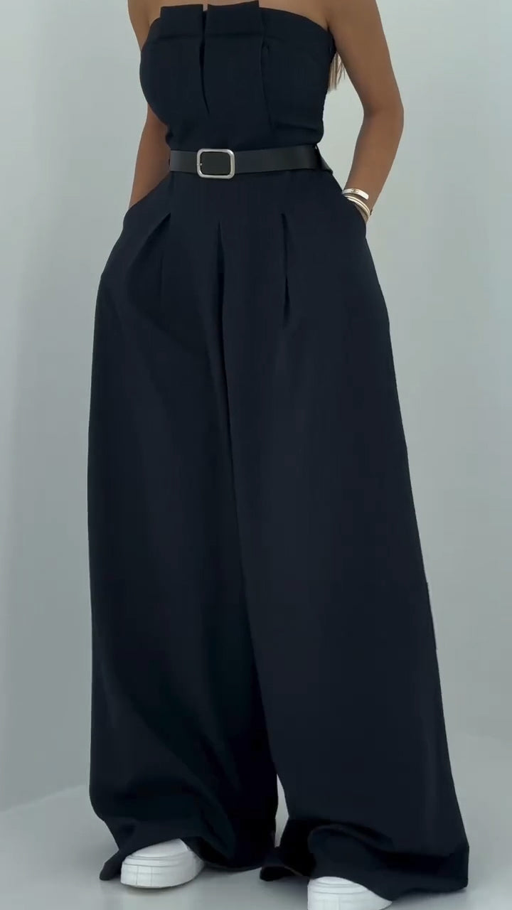 Marielle Three Piece Blazer Set Wide Leg Pants Product Image 03