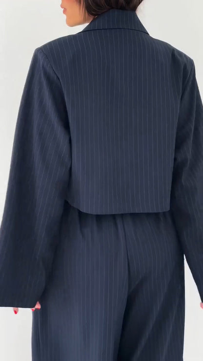 Marielle Three Piece Blazer Set Wide Leg Pants Product Image 04