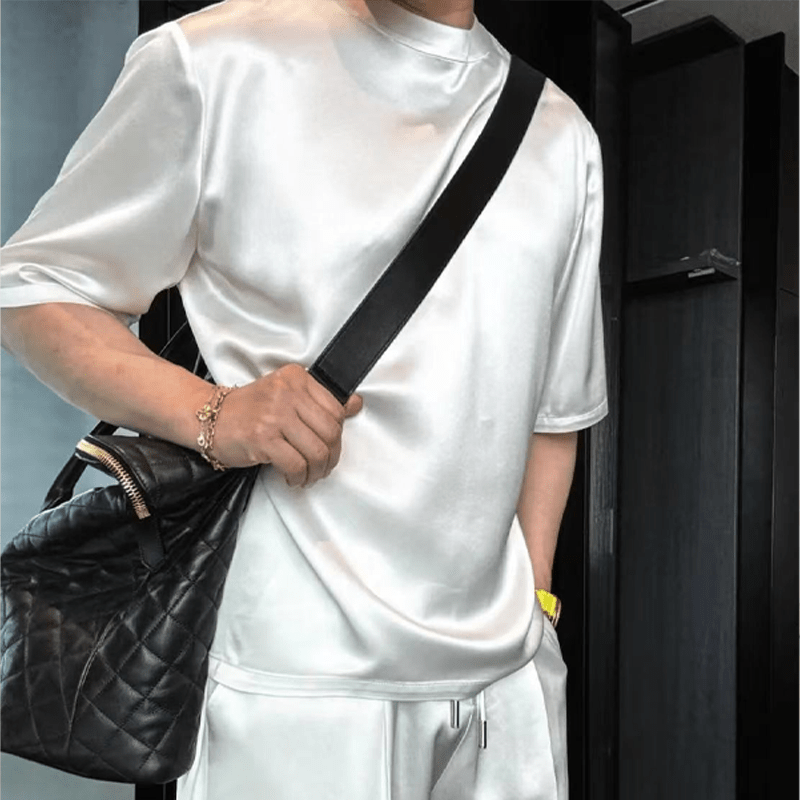 Marlow Mens Mercerized Cotton Top Shorts Set Product Image 06