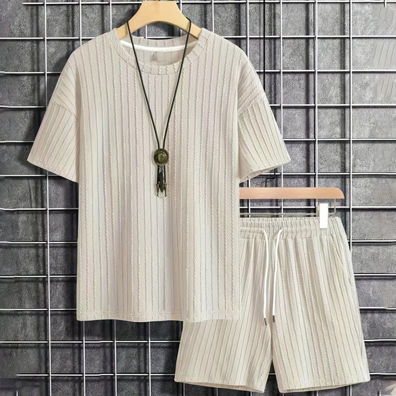 Mason Textured Cotton Two Piece Summer Set Product Image 01