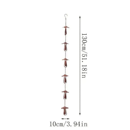 Meadow Cap Iron Rain Chain Outdoor Gutter Diverter Product Image 04